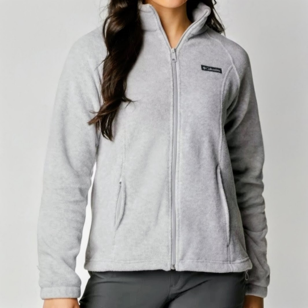 Columbia Women's Light Gray Fleece Jacket